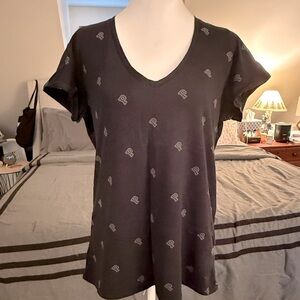 Victoria Secret PINK Black V-Neck Women’s Top